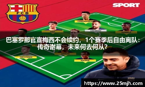 巴塞罗那官宣梅西不会续约，1个赛季后自由离队：传奇谢幕，未来何去何从？