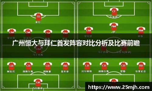 广州恒大与拜仁首发阵容对比分析及比赛前瞻